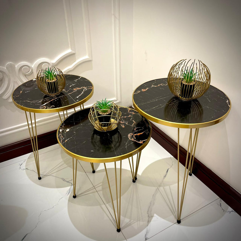 Modern Coffee Table – Nesting End Table & Side Table Set for Stylish Living